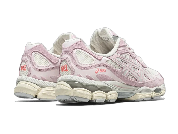 asics gel nyc rose blanc