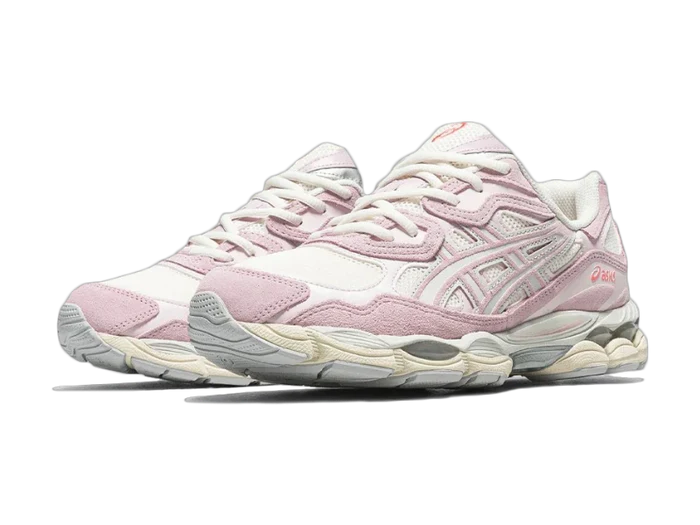 asics gel nyc rose blanc